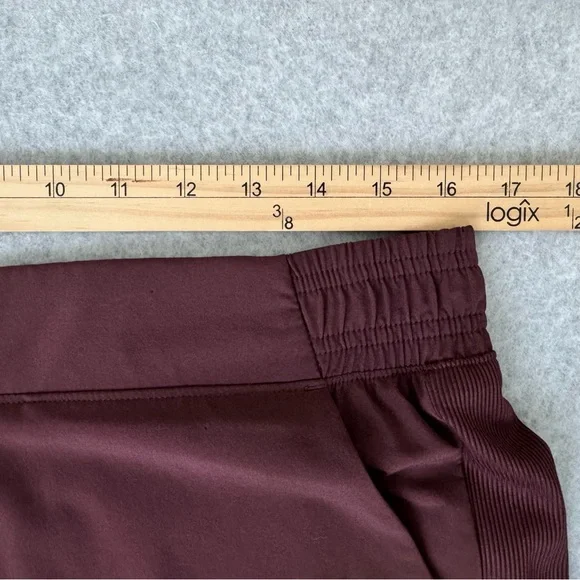 Athleta Brooklyn Lined Joggers Pants Womens Size 14 Maroon Red Athleisure Comfy - Picture 16 of 16
